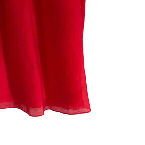 BCBGMaxazria Red Chiffon Blouse - Picture 2 of 7